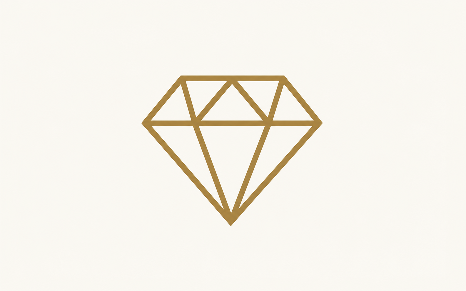 Geometrischer Gold Diamant