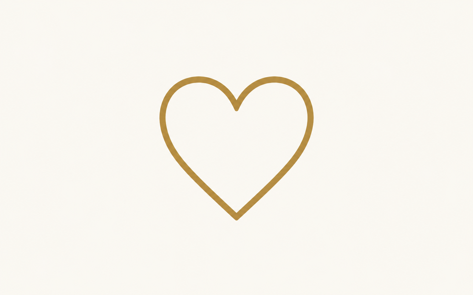 Goldenes Herz Icon